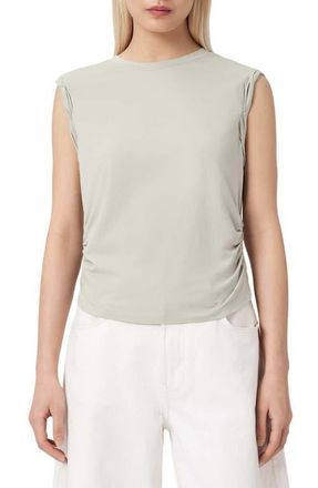 AllSaints West Side Ruched Tank in Mint Green at Nordstrom, Size X-Small