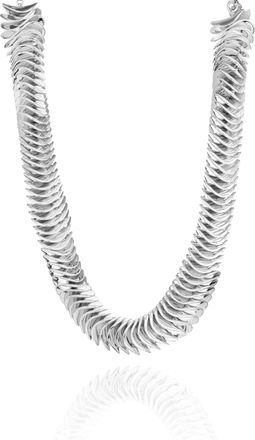 Federica Tosi Silver Lace Kate 925 Silver Plated Bronze Metal Necklace