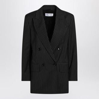 Max Mara Pinstriped Double-Breasted Jacket