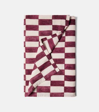 ONCE MILANO Checked linen tablecloth