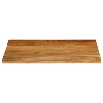 Berkfield Home Table Top Live Edge 100x80x3.8 cm Solid Wood Mango in Brown