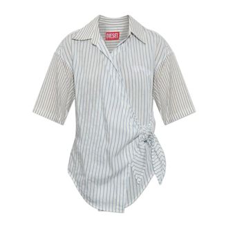 Diesel Dames, Blouses & Shirts, Wit, Maat: 3XS Zijde