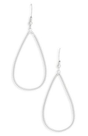 Karine Sultan Wrapped Open Teardrop Earrings in Silver at Nordstrom Rack