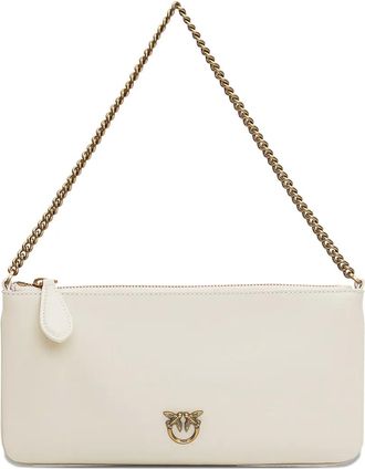 Pinko logo chain tote bag - Neutrals
