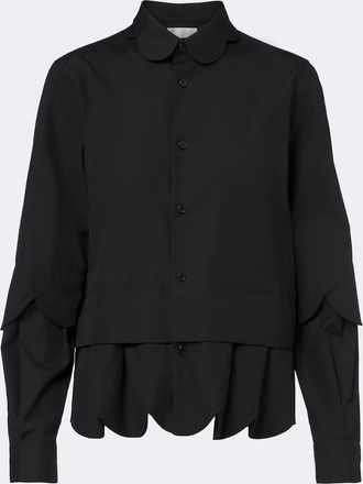 Comme Des Gar&ccedil;ons Layered cotton shirt