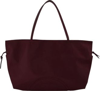 Tory Burch Ella Nylon Drawstring Tote - Bags - Mujer - Rojo - ONE SIZE