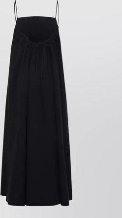 STUDIO NICHOLSON maxi dress ruffle back spaghetti straps