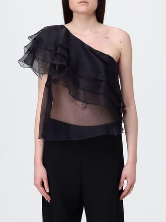 H Couture Silk One-Shoulder Top