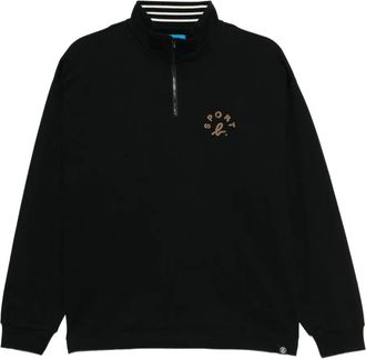Sport b. logo-embroidered sweatshirt - men - Cotton - 1 - Black