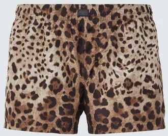 Dolce & Gabbana Costume da bagno con stampa leopardata
