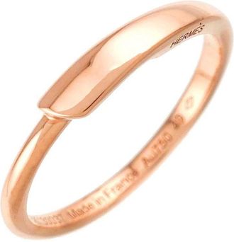 Herm&egrave;s Pink Gold (18K) Band Ring (Pre-Owned)