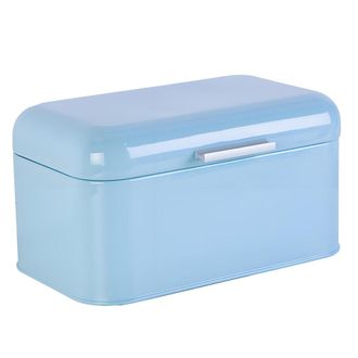 OEM Panera De Hierro Con Tapa, Contenedor - Azul Claro