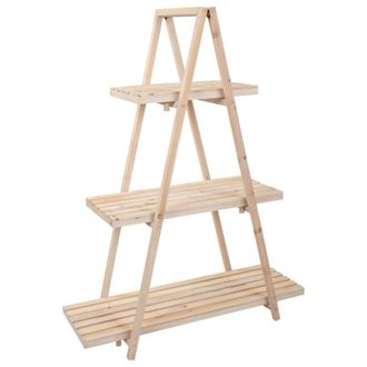 Wanderlust Deco Estanter&iacute;a expositor de madera marr&oacute;n 98x38x127