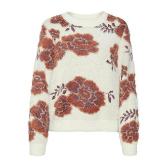Vero Moda Trui met ronde hals en bloemenprint