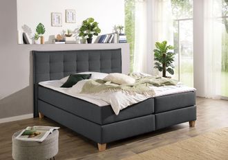 HOME AFFAIRE Boxspringbett inklusive Komfortschaum-Topper