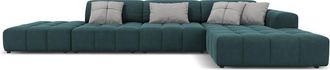 CXL by Christian Lacroix 5-Sitzer Design Ecksofa Luc Petrol