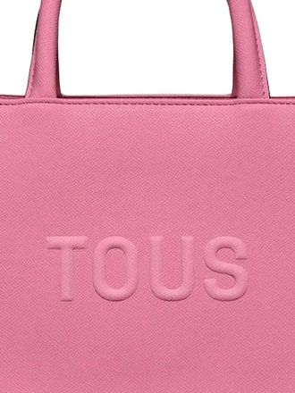 Tous embossed-logo tote bag - women - Polyurethane - One Size - Pink