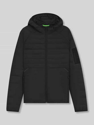 HUGO BOSS Regular Fit Steppjacke mit Rei&szlig;verschlusstaschen Modell URBANEX in Black, Gr&ouml;&szlig;e M