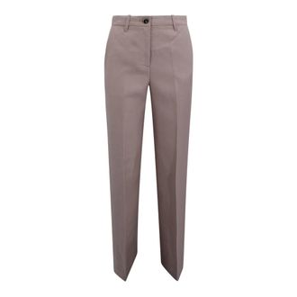 Nine In The Morning Straight Trousers, female, Brown, Size: W24 Straight Trousers