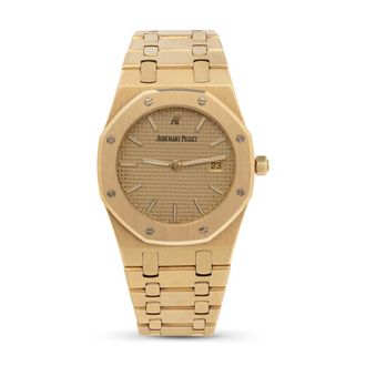 Audemars Piguet Pre-owned Audemars Piguet Royal Oak Quartz Champagne Dial Ladies Watch 2681