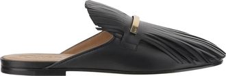 Tod's Zwarte platte schoenen - Dames - Slip ons - Zwart - 37 1/2 EU - Schoenen
