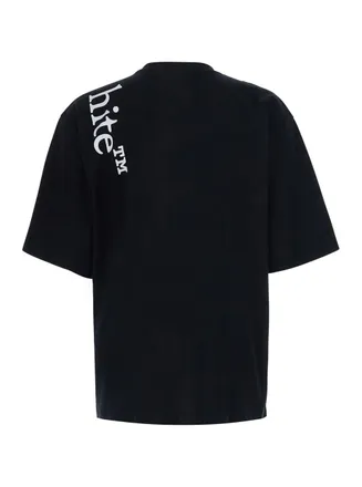 Off-white Vertical Bookish T-Shirt - Black