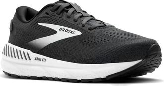 Brooks Womens Ariel Gts 24 Running Shoe In Ebony/black/white