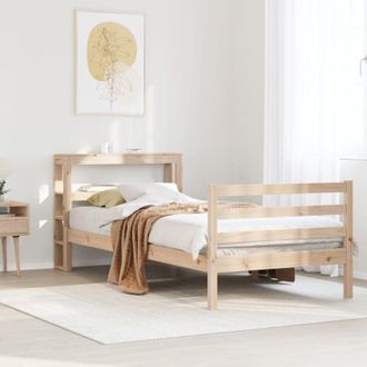 vidaXL Vidaxl - Estructura De Cama Sin Colch&oacute;n Madera Maciza De Pino 90x200 Cm
