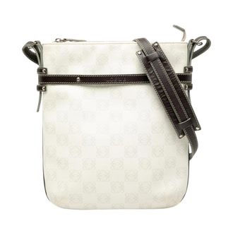 Loewe Pre-owned Vintage Anagram Jacquard Crossbody Bag - Dames - Pre-owned - Wit - Maat: ONE Size