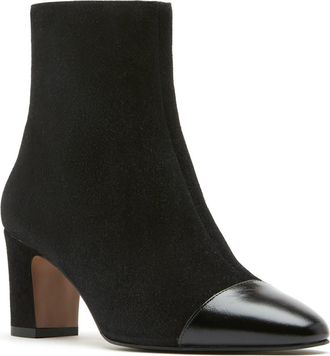 La Canadienne Benjamin Leather Bootie in Black Suede at Nordstrom, Size 6.5