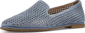 Vionic Willa 2.0 Womens Dress Flat Shoes Pacific Blue Suede Perf : 9.5 W