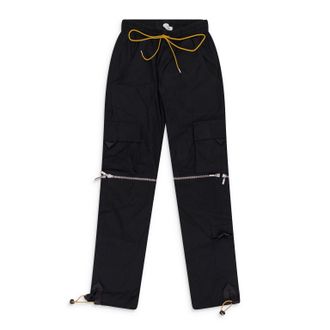 Rhude Black Knee Zip Cargo Pants