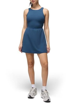 Prana Luxara Balance Sleeveless Fit & Flare Dress in Bluff Blue at Nordstrom, Size X-Small