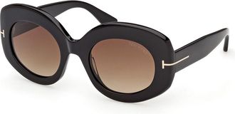 Tom Ford FT1346 CLAUDETTE-02 01F Womens Sunglasses Black Size 51