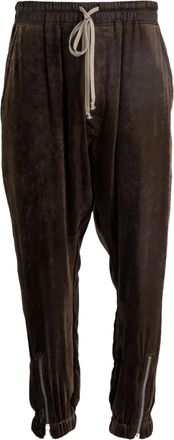 Rick Owens Pantaloni con coulisse - Marrone