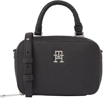 Tommy Hilfiger Women Shoulder Bag Emblem Trunk Small, Multicolor (Black), One Size