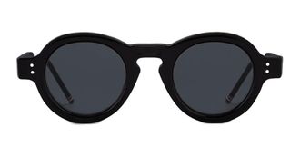 Thom Browne Round - Shiny Black Sunglasses