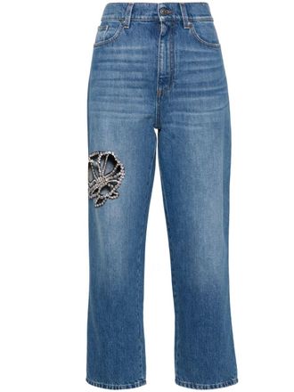 Stella McCartney Stella Mc Cartney Crystal Embellished Jeans