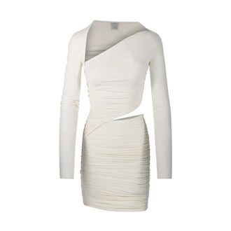 Amazuìn Short Dresses, female, Beige, Size: ONE SIZE Pat Dress