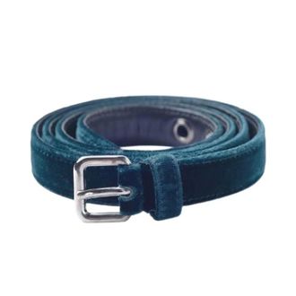 Jil Sander Pre-owned Green Velvet Belt - female - Jil Sander Pre-owned - Vintage Belts - Green - ONE SIZE - Pre-owned