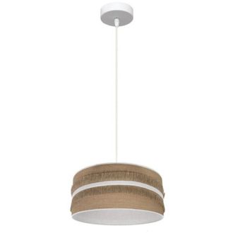 Fabrilamp Fabrilamp - Colgante Natalia 1xe27 Blanco/saco-blanco Regx30x30 Cm
