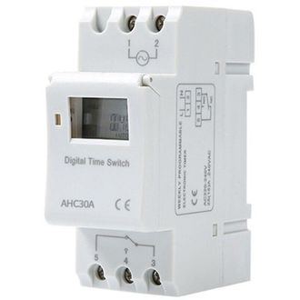OEM Programador Temporizador Digital Lcd 15a 220v - Programaci&oacute;n Semanal - Montaje En Carril Din - Indicador Led De Estado - Crezuo