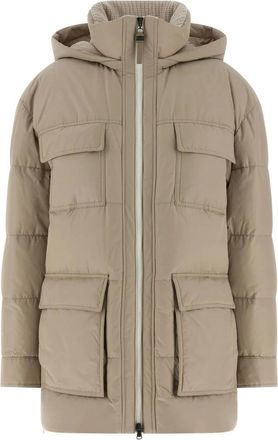 Brunello Cucinelli Dames, Jassen, Beige, Maat: 2XS Katoen