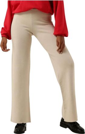 Another Label Varit Gebreide Broek - Dames - Straight fit broeken - Wit - Xs/S - Broeken
