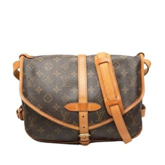 Louis Vuitton Pre-owned Cross Body Bags, female, Brown, Size: ONE SIZE Pre-owned Saumur 30 Crossbody Bag