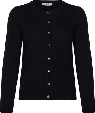 Rosemunde Navy Cardigan met Knopen - Dames - Vesten - Blauw - M - Wol - Truien & Vesten