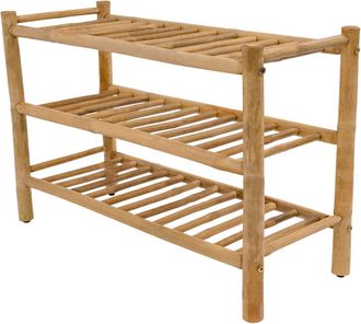 Nordlys Zapatero con 3 estantes en madera de bambú