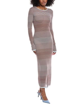 Sally Lapointe Striped Maxi Dress