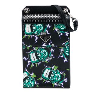 Prada Tweedehands Universal Studios Saffiano Frankenstein Telefoonhouder