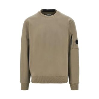 C.P. Company C.p. Company - Lens-detail Sweater - Heren - Sweatshirts & Hoodies - Beige - Maat: XL Katoen